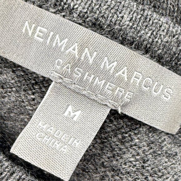 Neiman Marcus Cashmere Collection Cashmere Basic Tank Top Heather Grey M - Picture 6 of 10